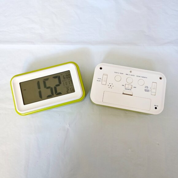 Green Digital Alarm Clocks, 2ct - Picture 3 of 7